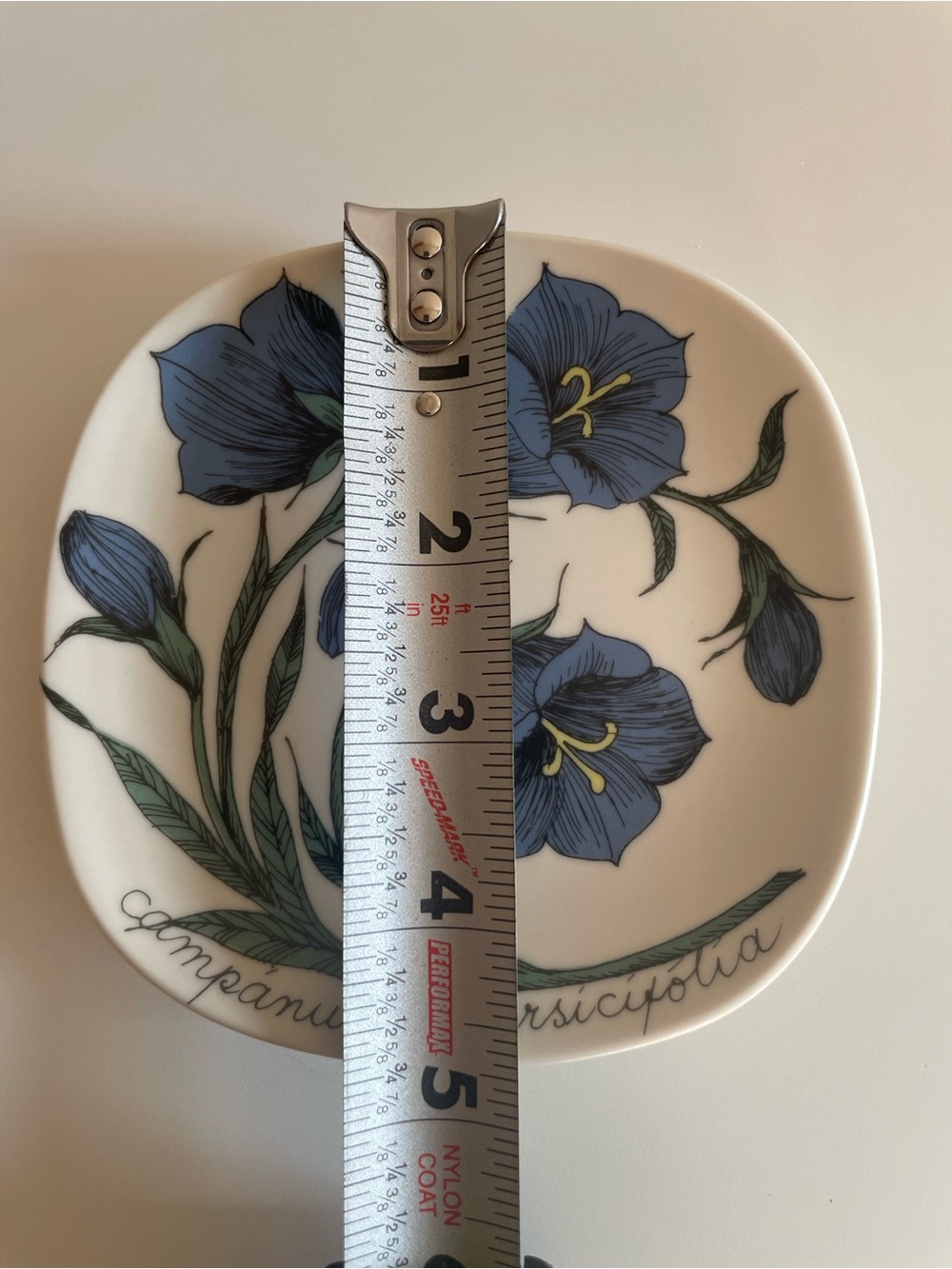 Arabia Finland Blue Campanula Floral Trinket Dish - Picture 5 of 8